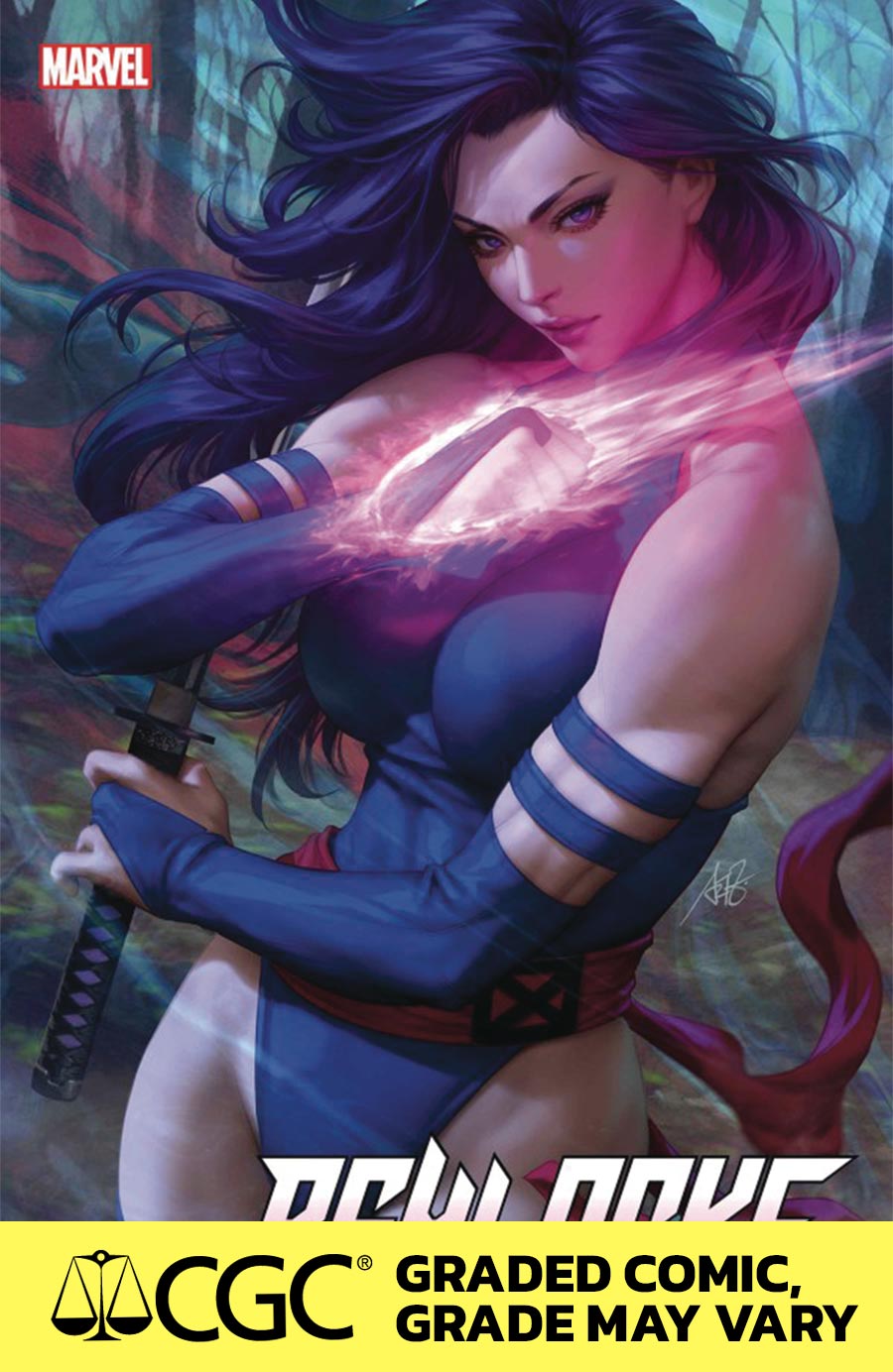 Psylocke Vol 2 #1 Cover J DF Stanley Artgerm Lau Variant Cover CGC Graded 9.6 Or Higher