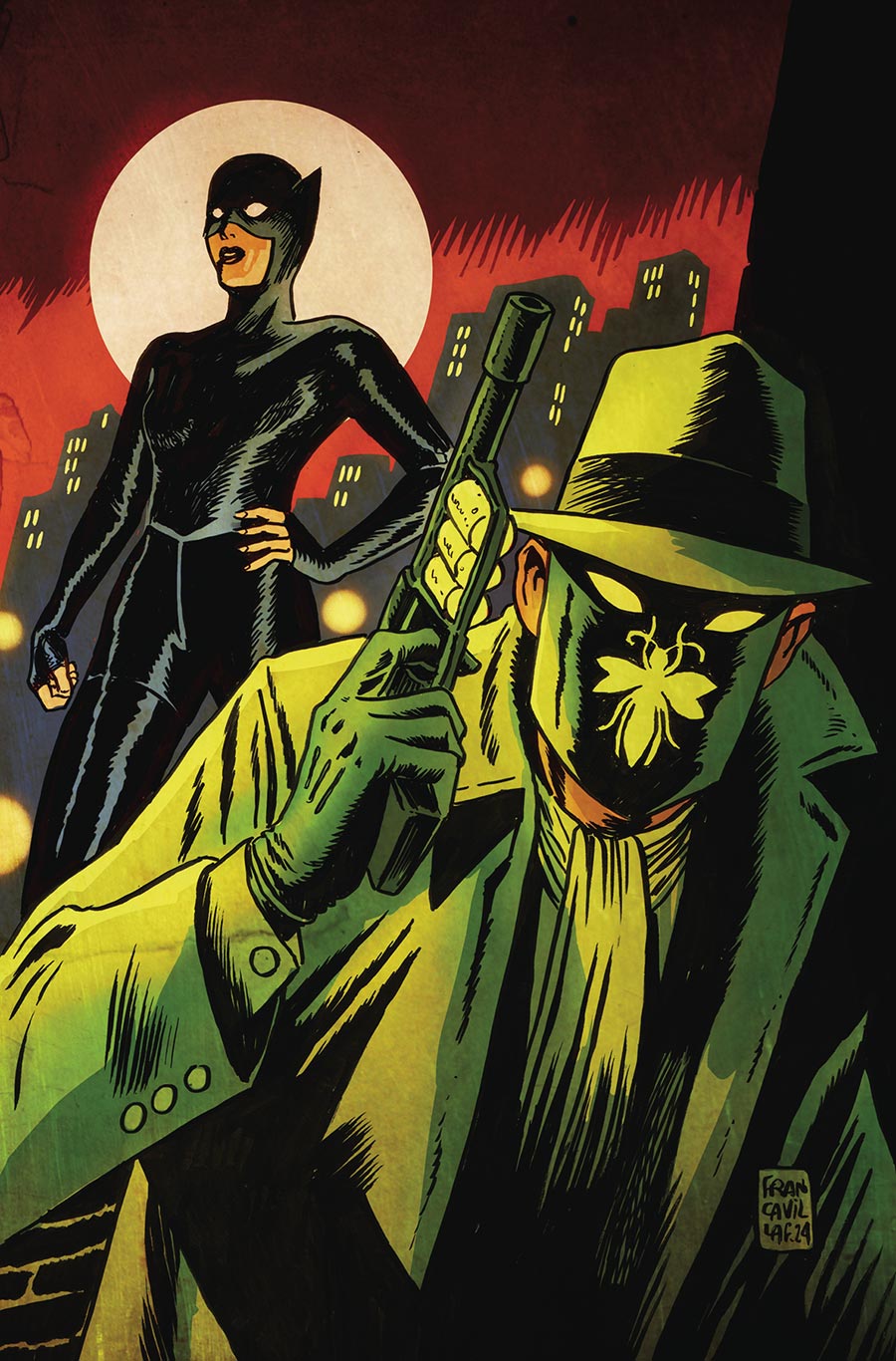 Green Hornet Miss Fury #1 Cover I Limited Edition Francesco Francavilla Virgin Cover