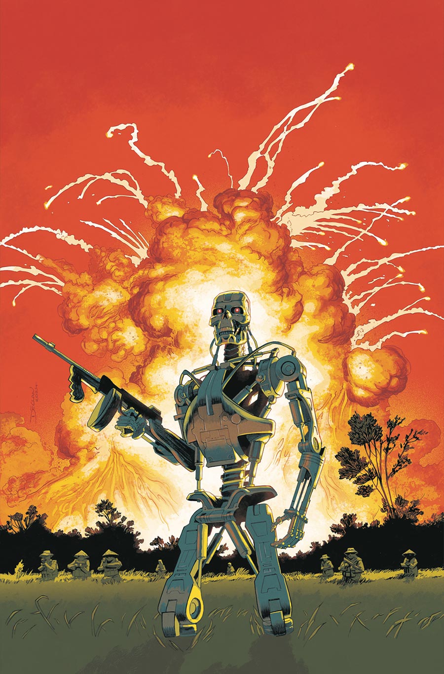 Terminator Vol 4 #2 Cover F Variant Declan Shalvey Foil Virgin Cover