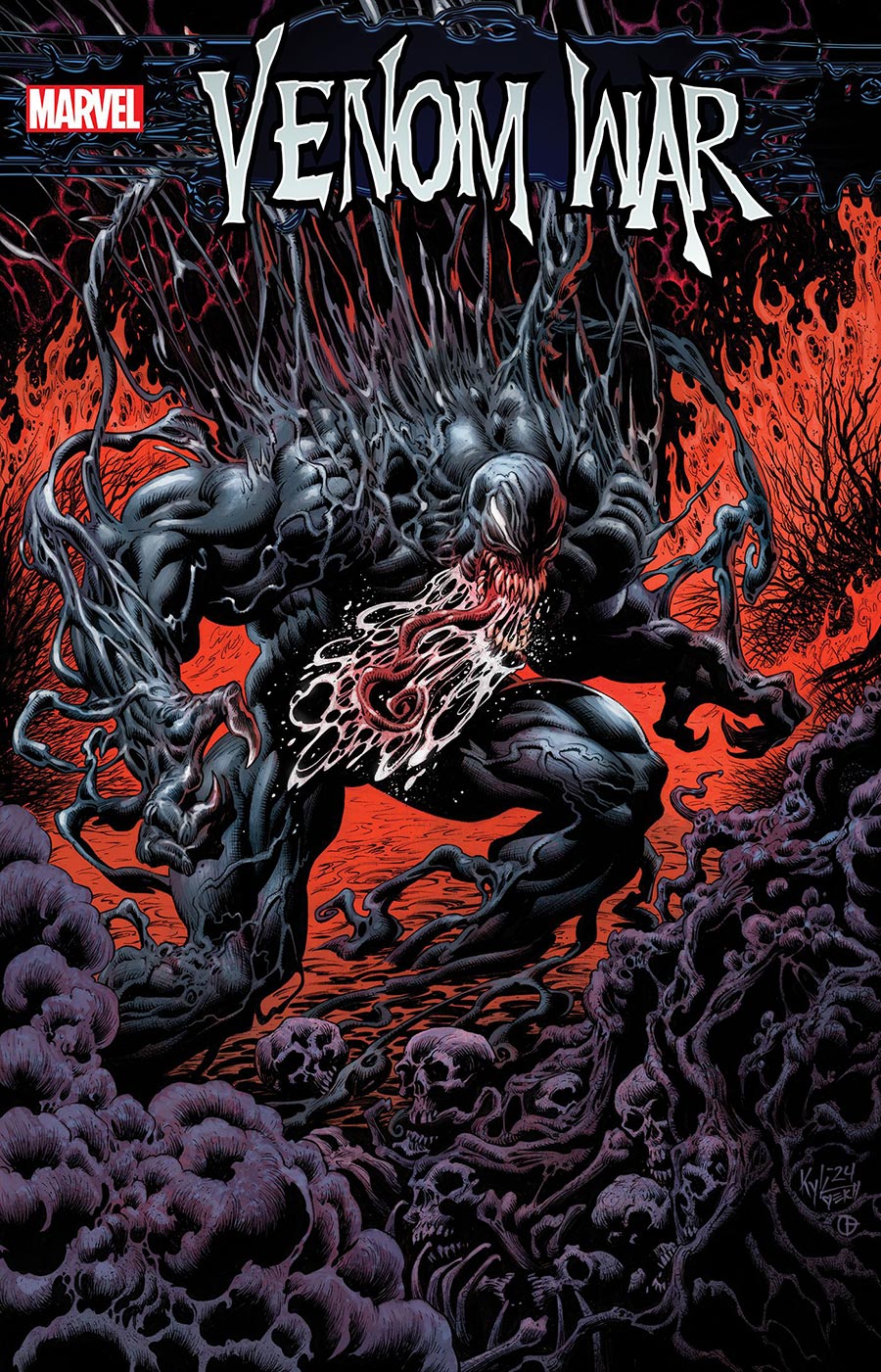 Venom War #5 Cover G Incentive Kyle Hotz Variant Cover