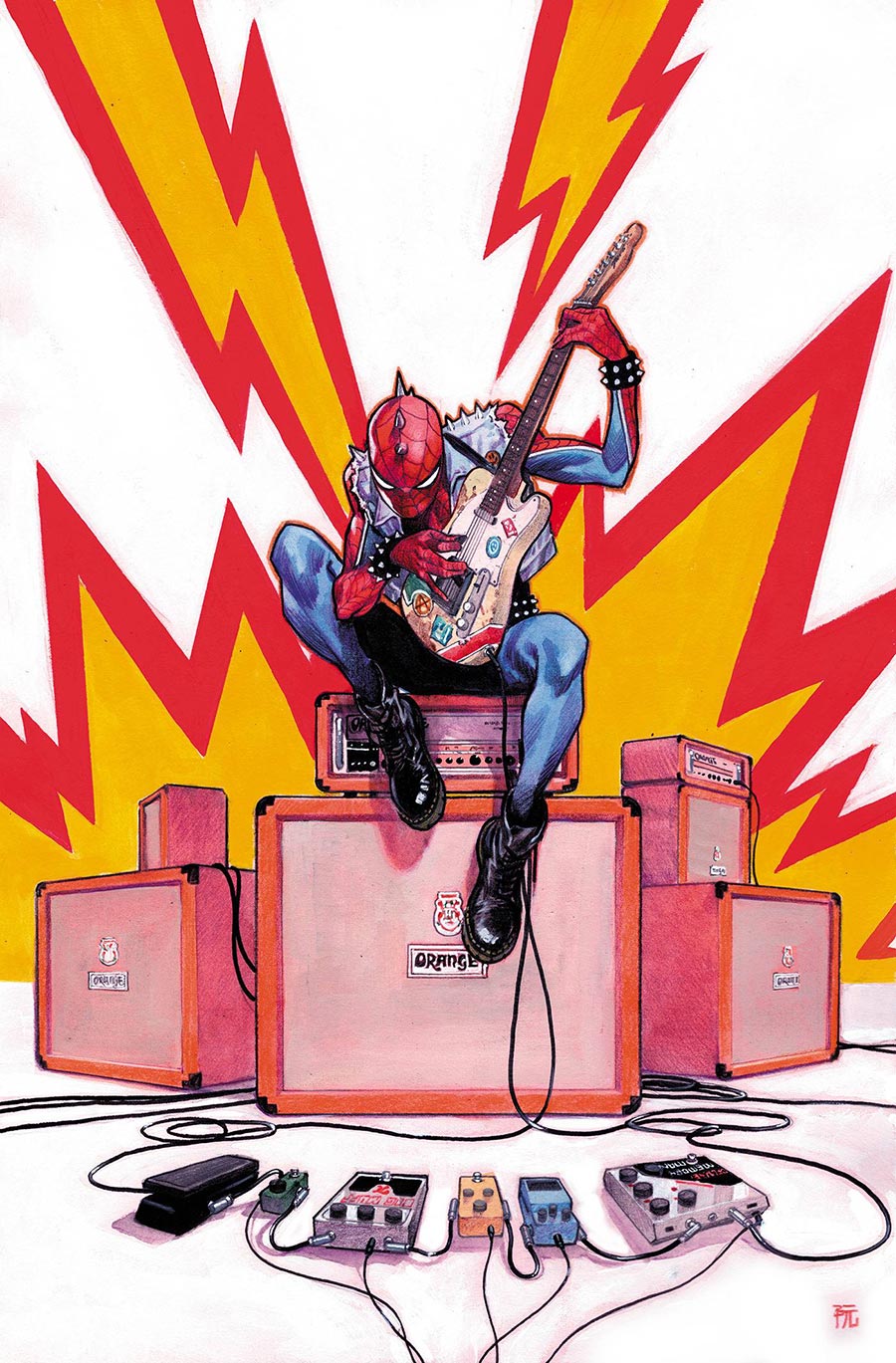 Spider-Society #4 Cover D Incentive Dike Ruan Spider-Punk Virgin Cover