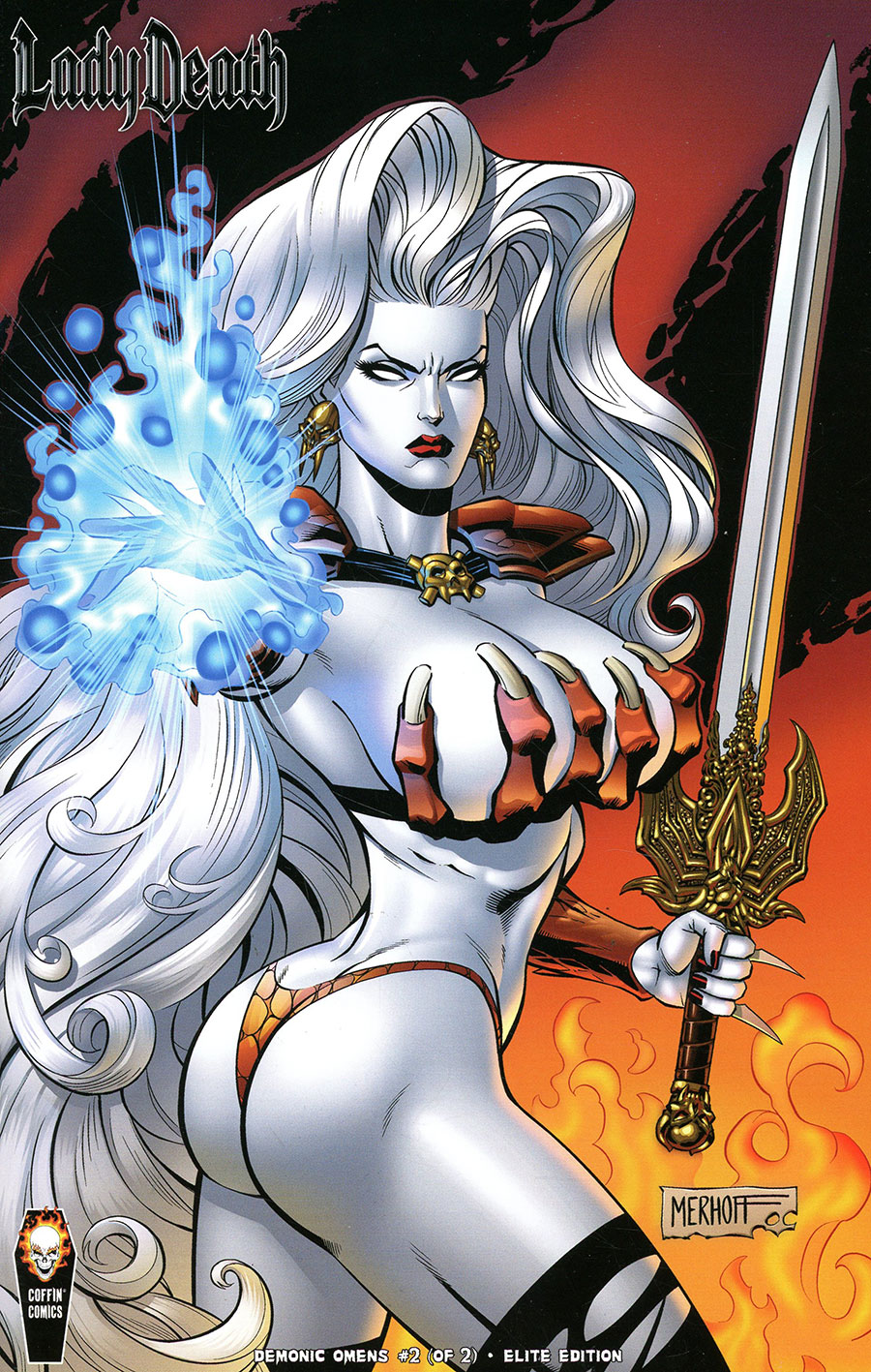 Lady Death Demonic Omens #2 Cover E Incentive Mike Krome Elite Variant Cover