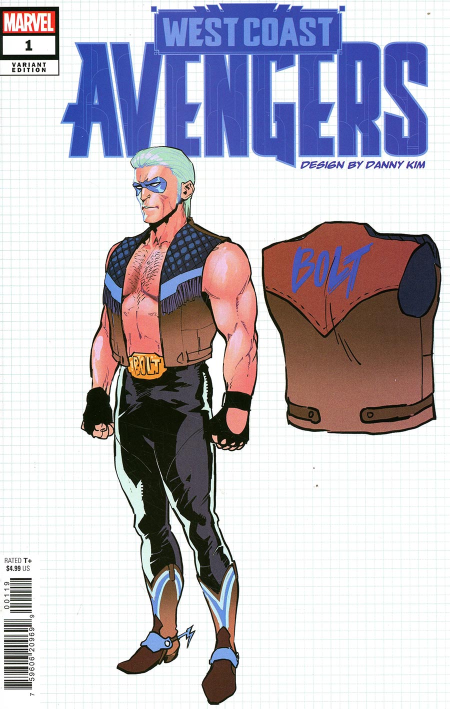 West Coast Avengers Vol 4 #1 Cover J Incentive Danny Kim Design Variant Cover