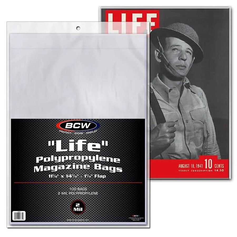 BCW Life Magazine Bags 11 1/8 x 14 1/4