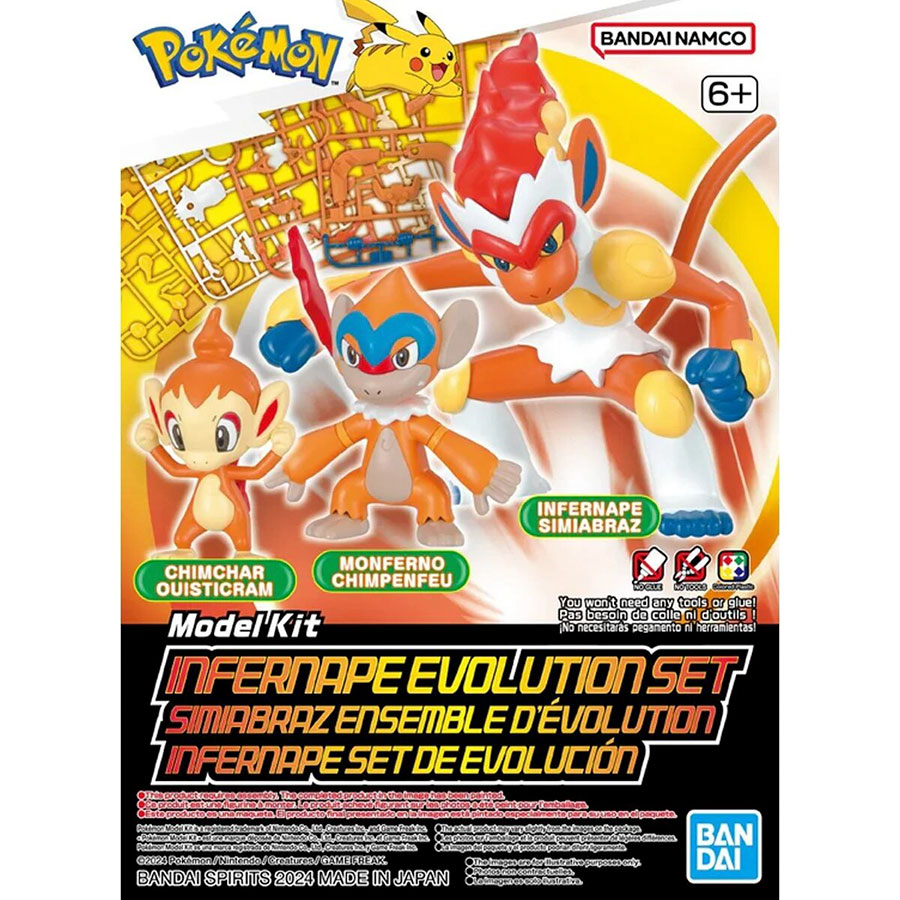 Pokemon Model Kit - Infernape Evolution Set