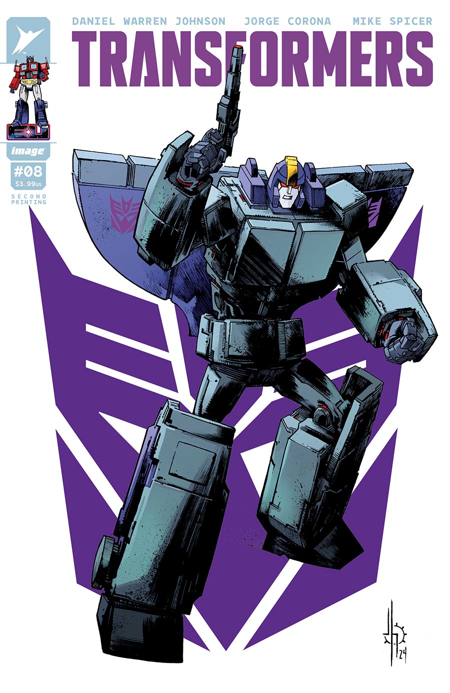 Transformers Vol 5 #8 Cover F 2nd Ptg A Decepticon