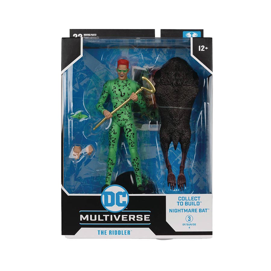 DC Multiverse Batman Forever Nightmare Bat Build-A-Figure Riddler 7-Inch Action Figure