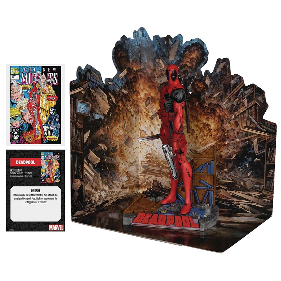 McFarlane Marvel Wave 1 New Mutants 98 Deadpool 1/10 Scale Figurine