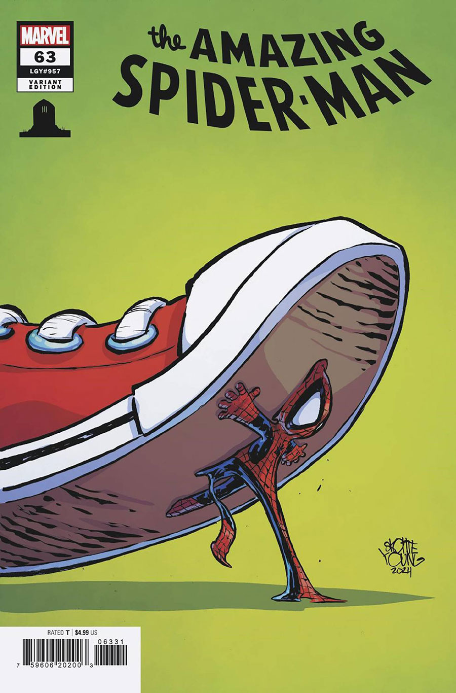 Amazing Spider-Man Vol 6 #63 Cover B Variant Skottie Young 8 Deaths Of Spider-Man Cover