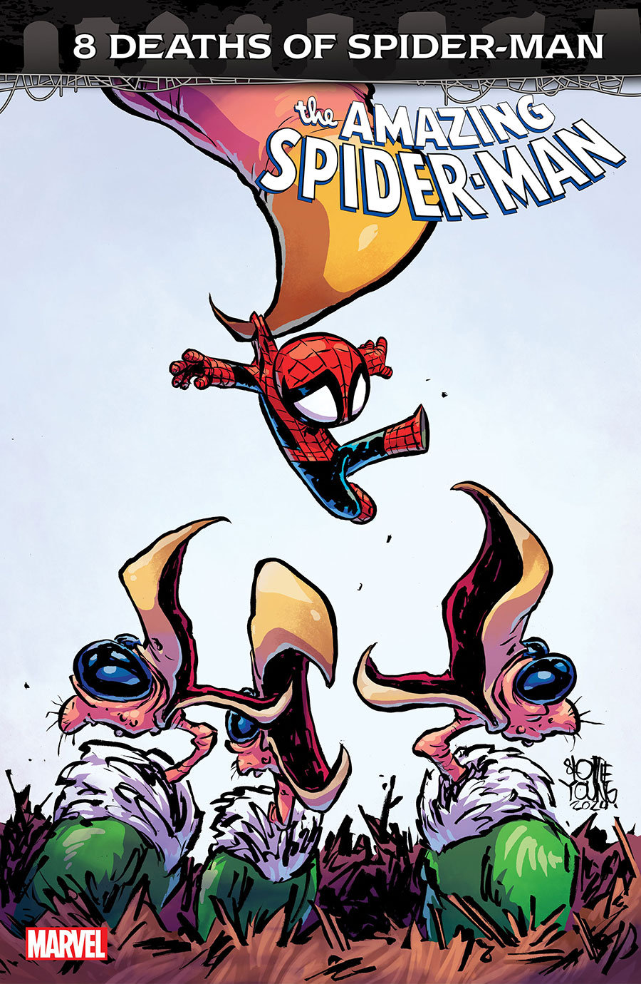 Amazing Spider-Man Vol 6 #64 Cover B Variant Skottie Young 8 Deaths Of Spider-Man Cover