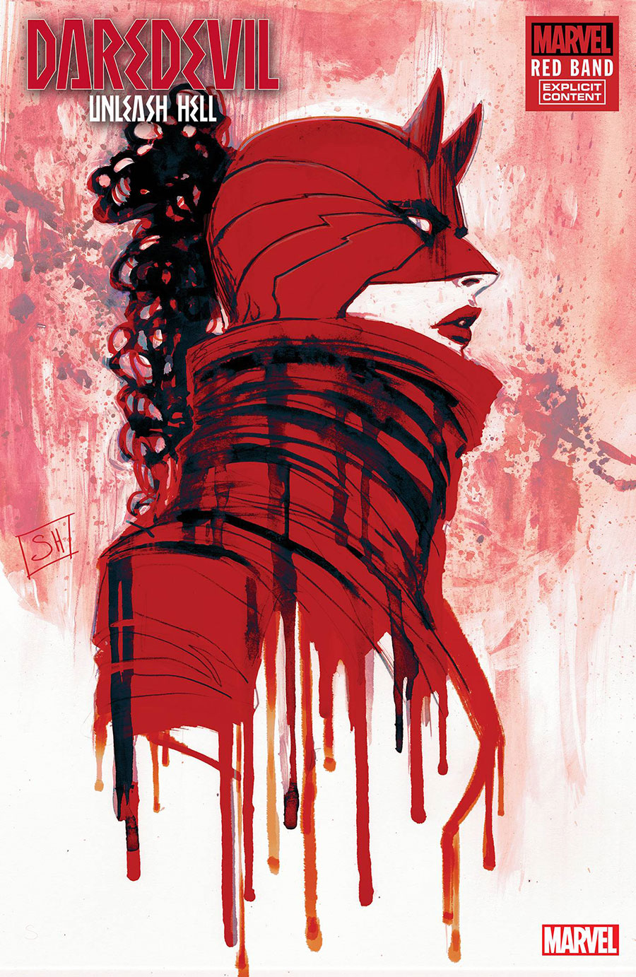 Daredevil Unleash Hell Red Band #1 Cover B Variant Stephanie Hans Cover With Polybag