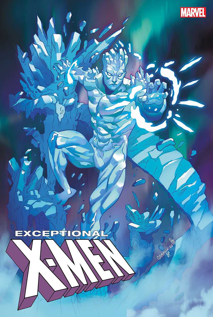 Exceptional X-Men #4 Cover D Variant Chris Campana Iceman Cover