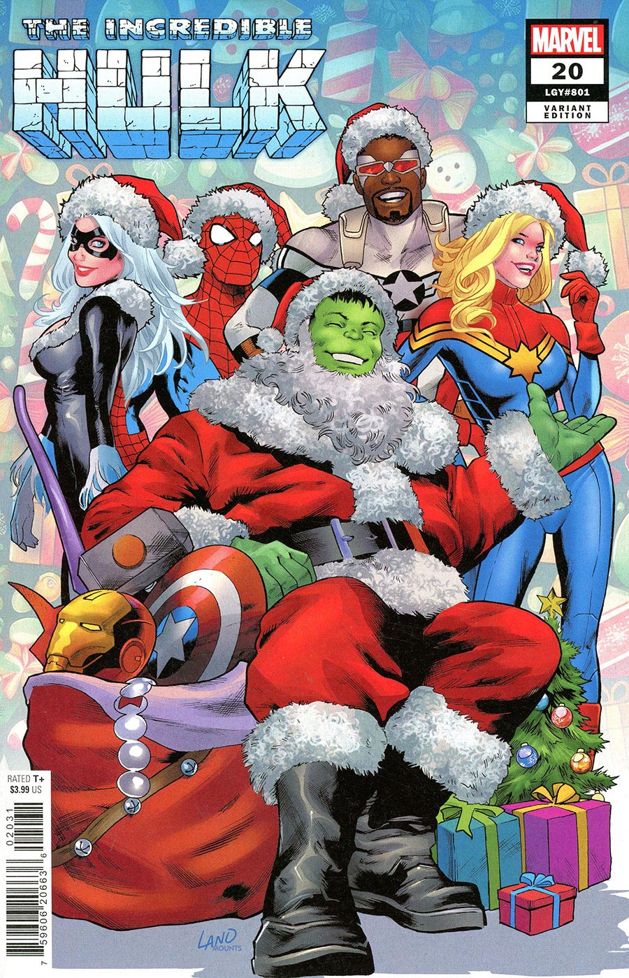 Incredible Hulk Vol 5 #20 Cover B Variant Greg Land Winter Holiday Cover