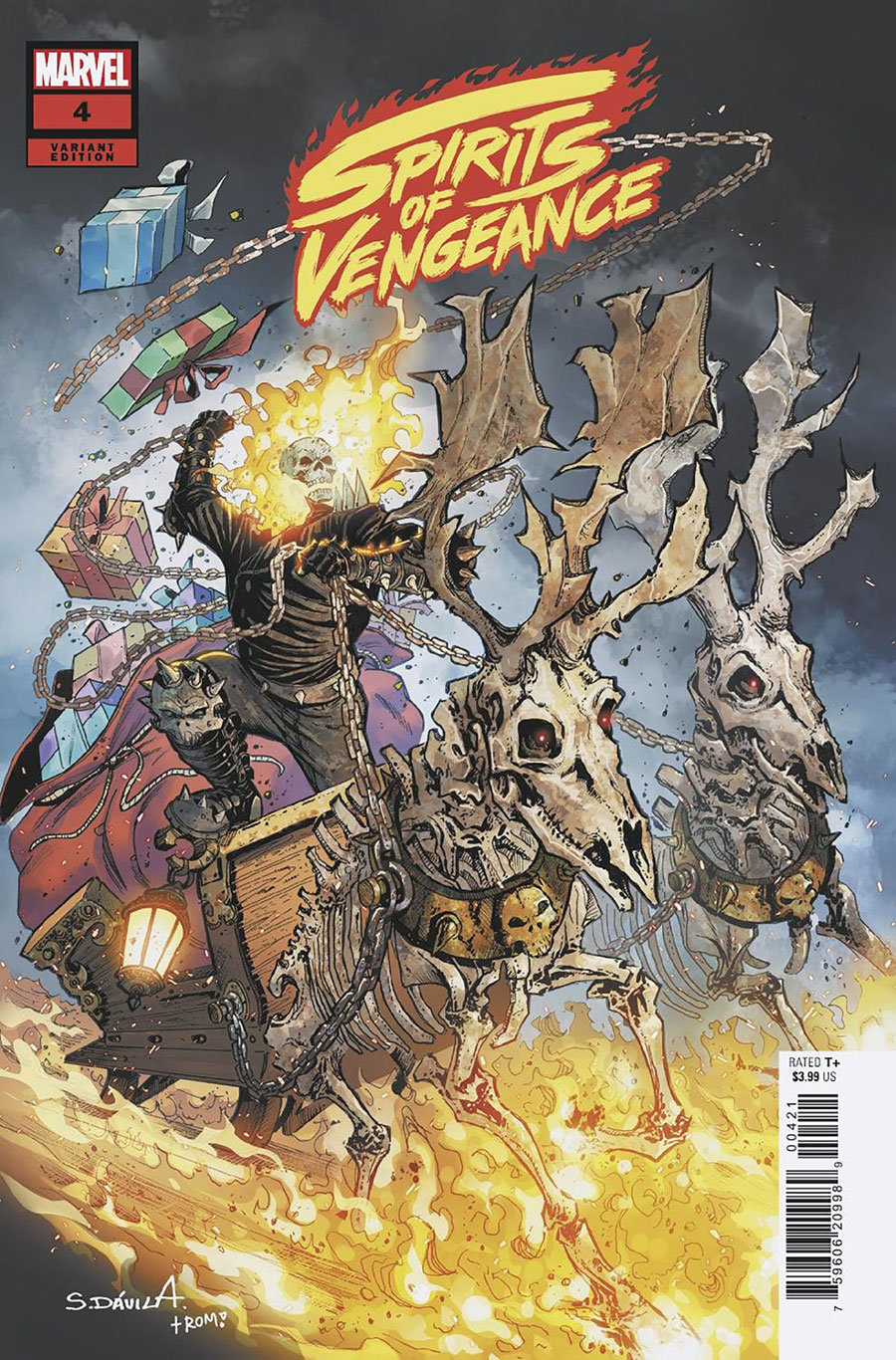 Spirits Of Vengeance Vol 2 #4 Cover B Variant Sergio Davila Winter Holiday Cover