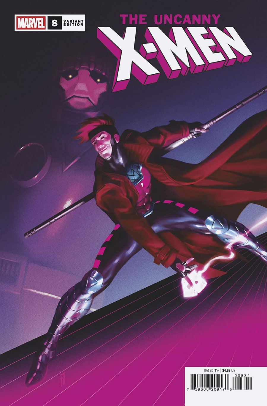 Uncanny X-Men Vol 6 #8 Cover C Variant Miguel Mercado Gambit Cover (Raid On Graymalkin Part 4)