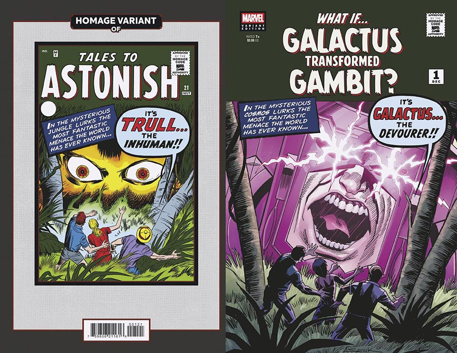 What If Galactus Transformed Gambit #1 (One Shot) Cover B Variant Alex Saviuk Sci-Fi Homage Cover