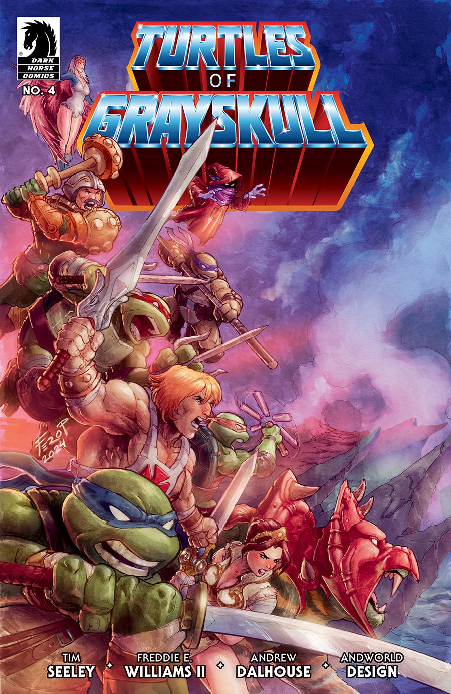 Masters Of The Universe Teenage Mutant Ninja Turtles Turtles Of Grayskull #4 Cover C Variant Fero Peniche Cover