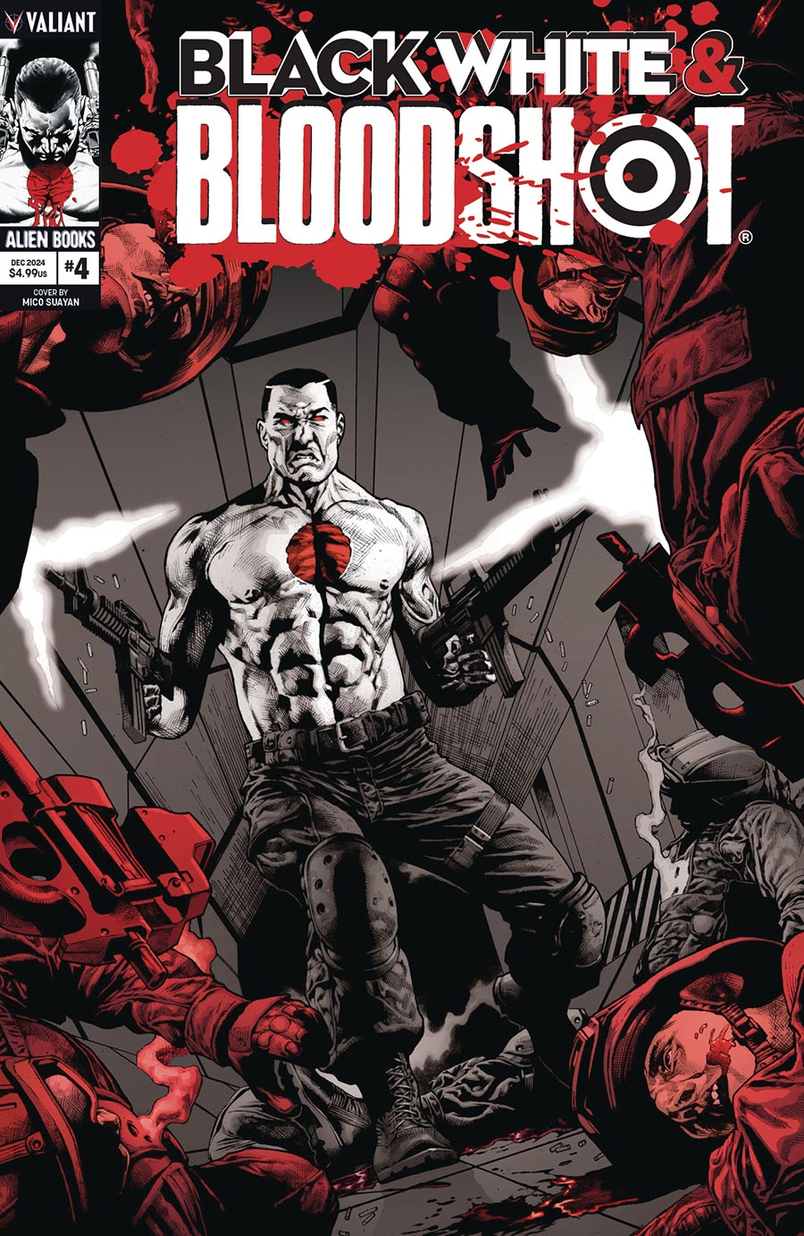 Black White & Bloodshot #4 Cover B Variant Mico Suayan Cover