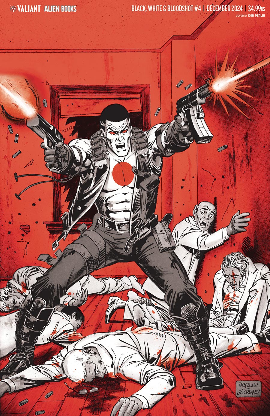 Black White & Bloodshot #4 Cover F Variant Don Perlin Virgin Cover