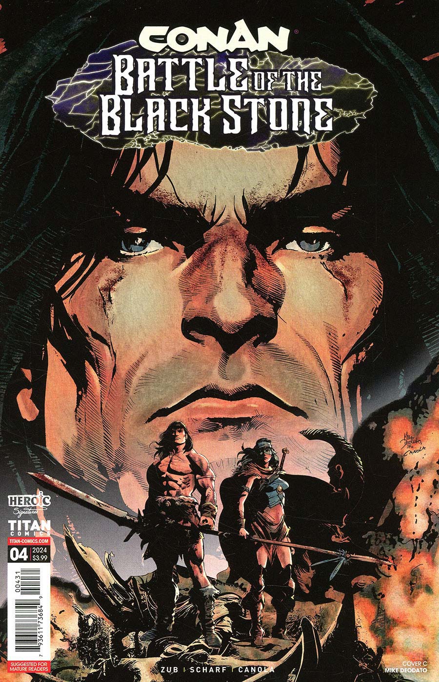 Conan The Barbarian Battle Of The Black Stone #4 Cover C Variant Mike Deodato Jr Cover