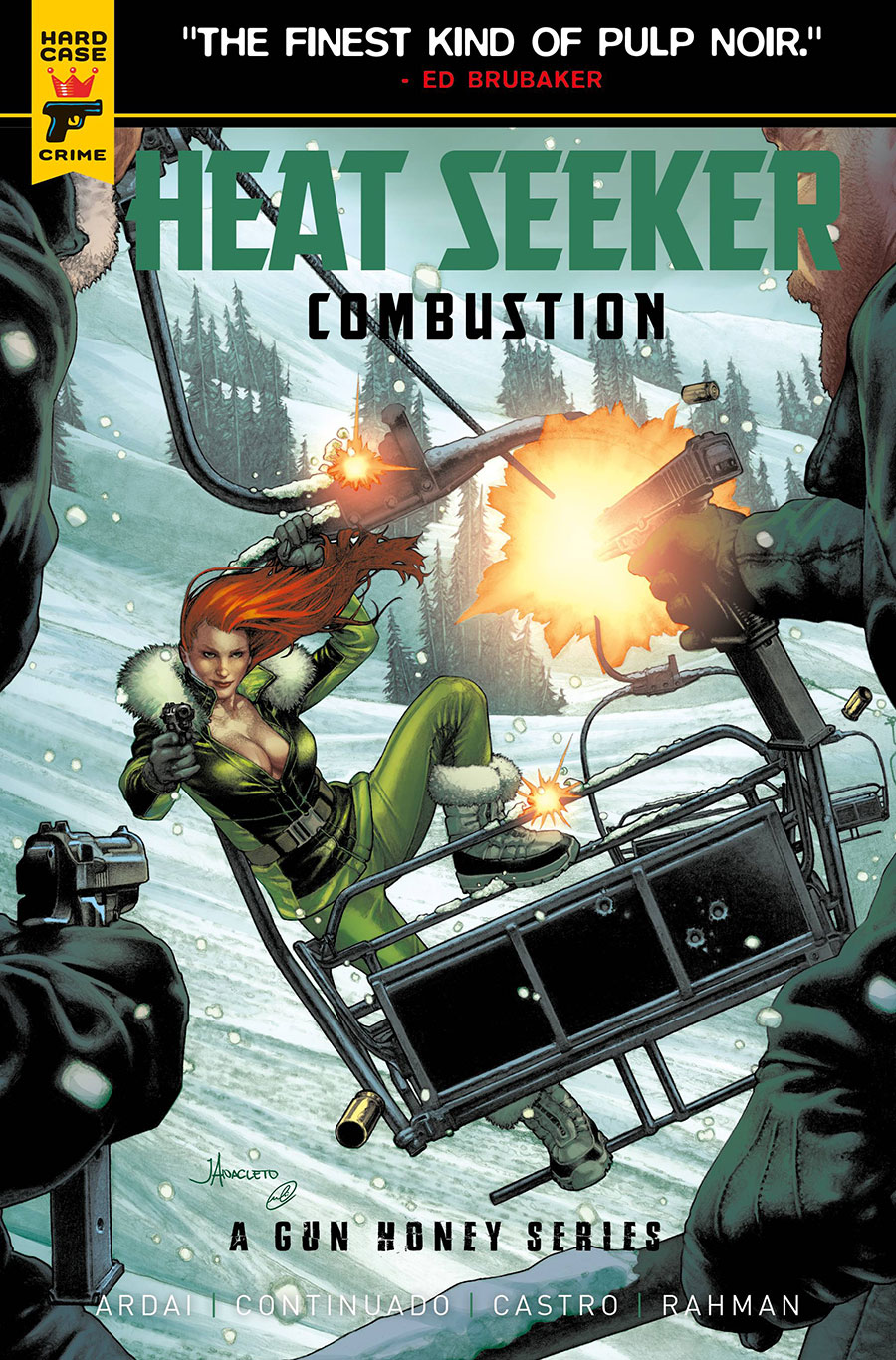 Hard Case Crime Heat Seeker Combustion A Gun Honey Series #2 Cover B Variant Jay Anacleto Cover