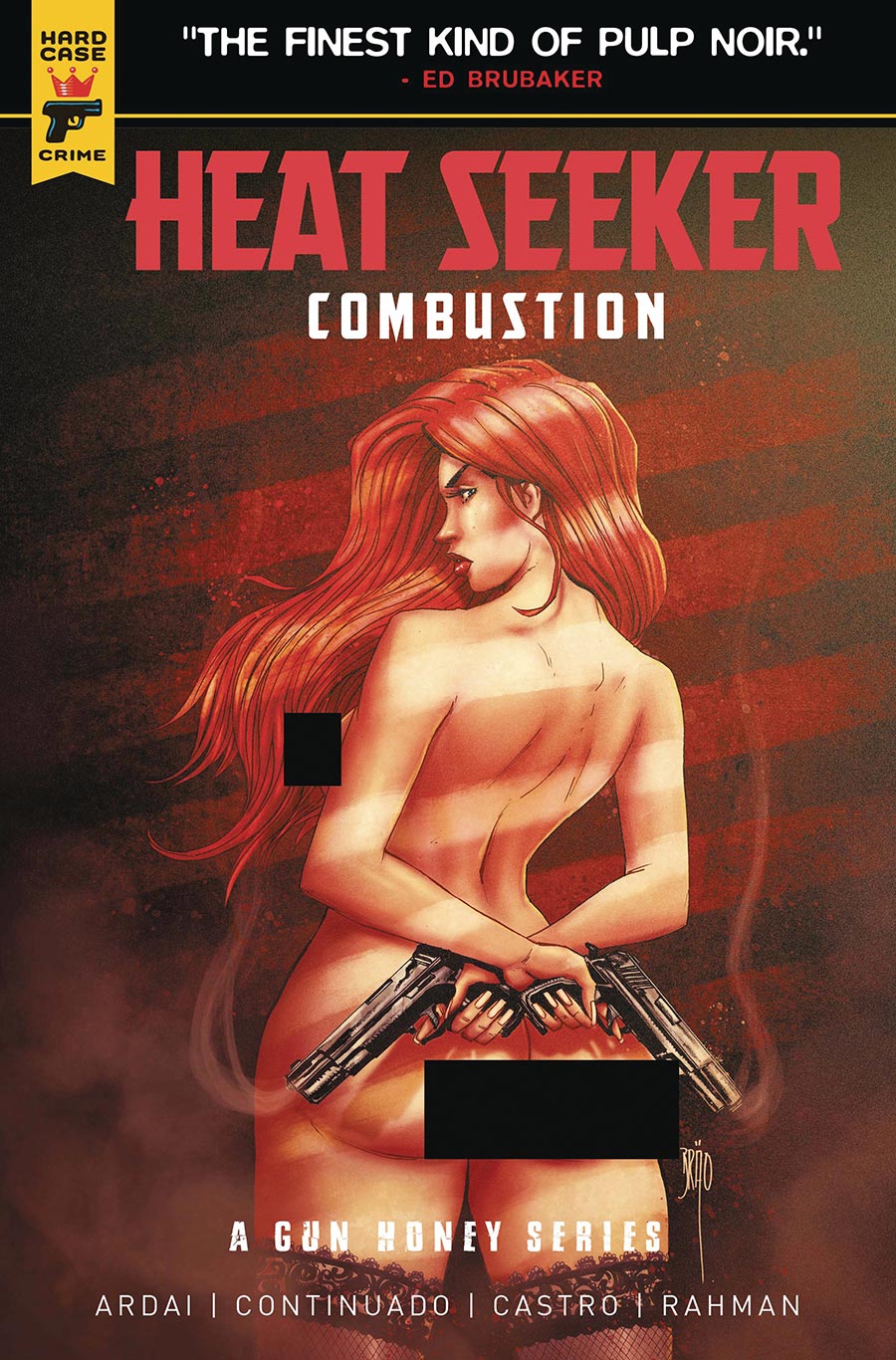 Hard Case Crime Heat Seeker Combustion A Gun Honey Series #2 Cover G Variant Brao Nude Bagged Cover With Polybag