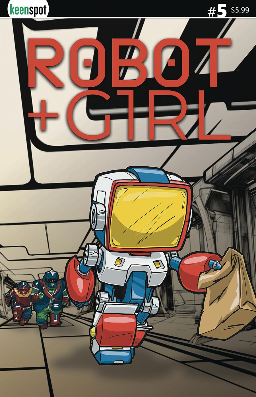 Robot + Girl #5 Cover A Regular Mike White Cover