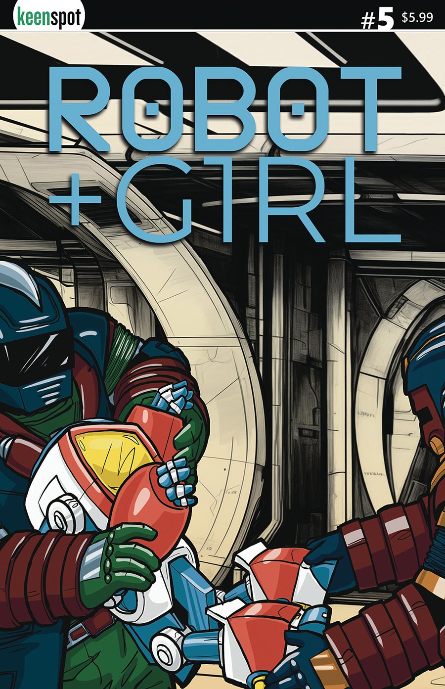 Robot + Girl #5 Cover B Variant Mike White Cover