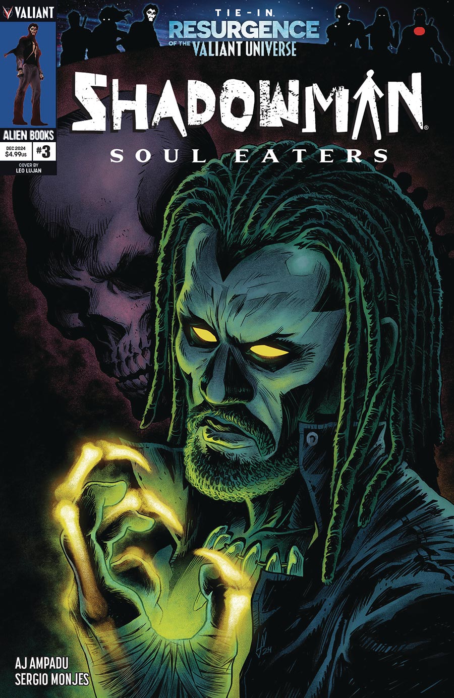 Shadowman Soul Eaters #3 Cover A Regular Leo Lujan Cover (Resurgence Of The Valiant Universe Tie-In)