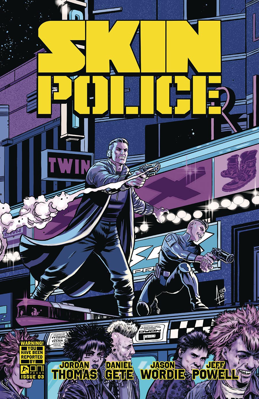 Skin Police #3 Cover B Variant Andy Belanger Cover