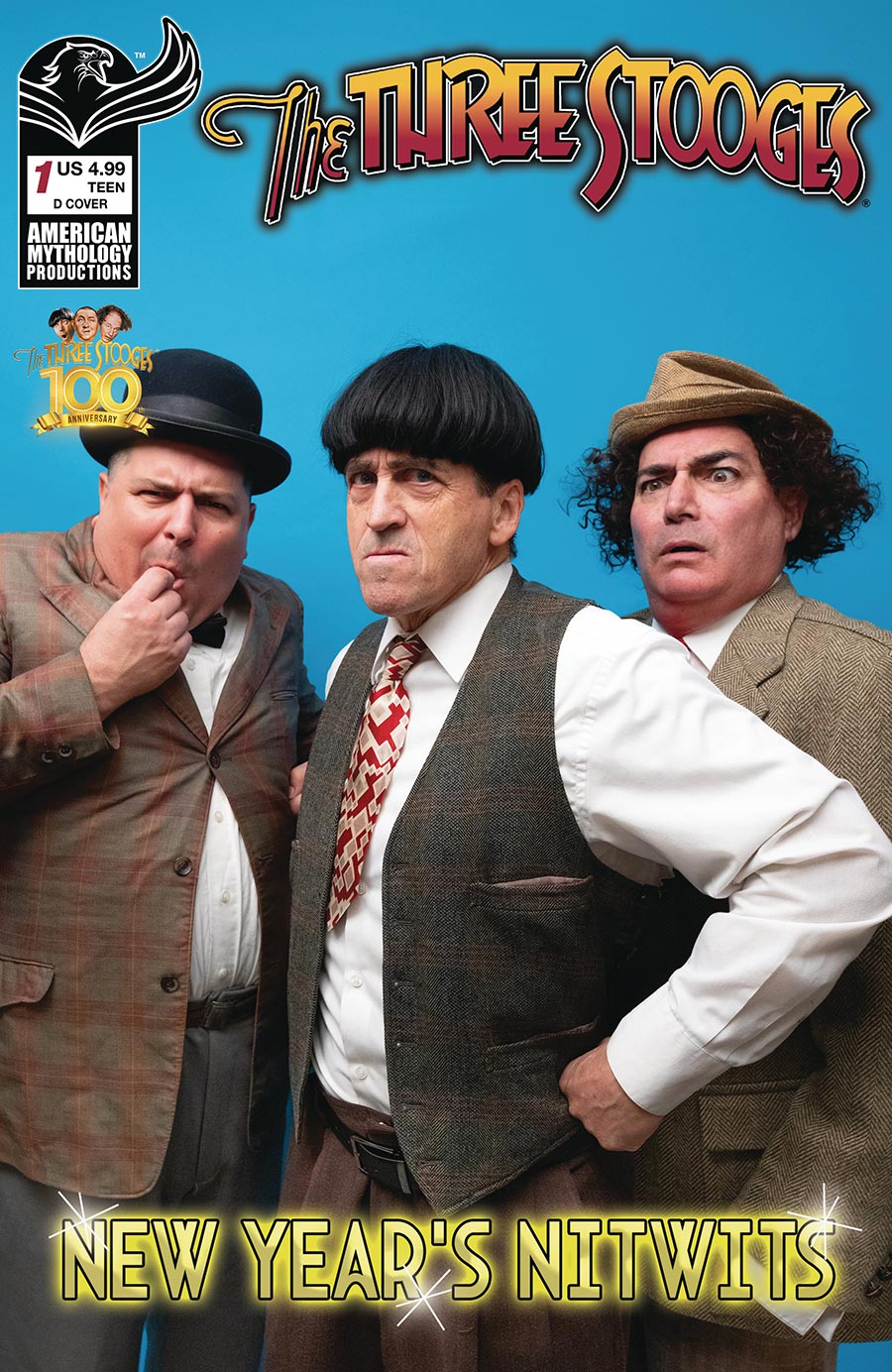 Three Stooges New Years Nitwits #1 Cover D Variant New Stooges Photo Cover