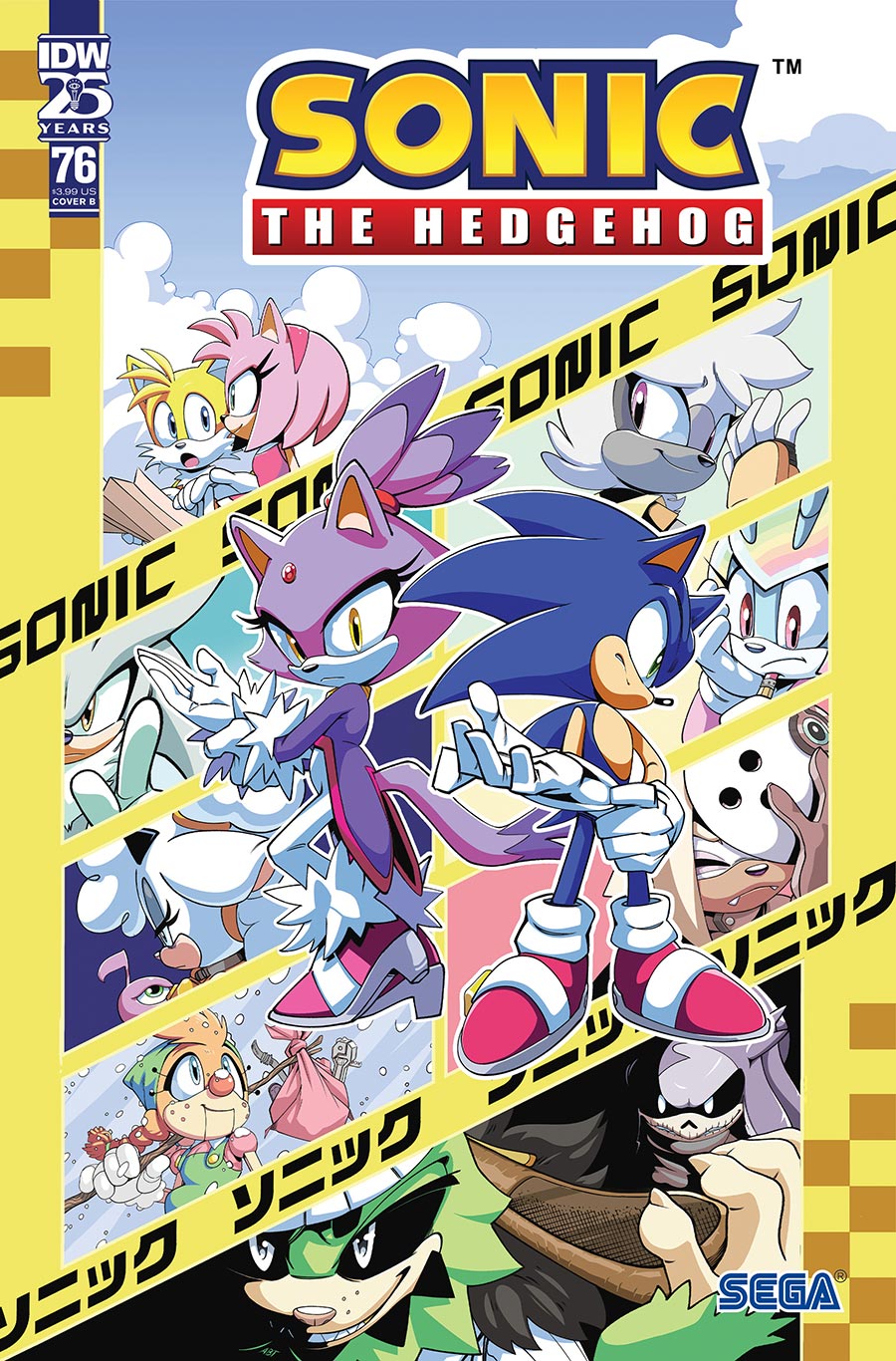 Sonic The Hedgehog Vol 3 #76 Cover B Variant Adam Bryce Thomas Cover