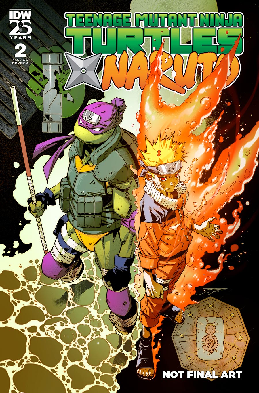 Teenage Mutant Ninja Turtles x Naruto #2 Cover A Regular Jorge Jimenez Cover