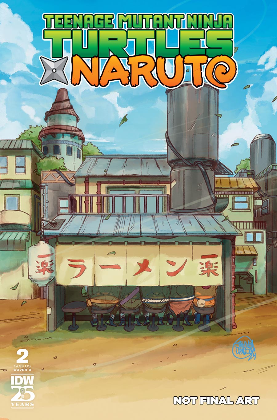 Teenage Mutant Ninja Turtles x Naruto #2 Cover D Variant Cover