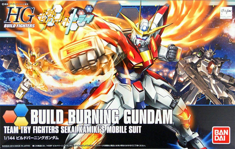 Gundam Build Fighters Try 18 Build Burning Gundam HGBF Model Kit