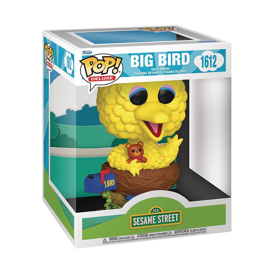 POP Deluxe Sesame Street Big Bird In Nest Vinyl Figure