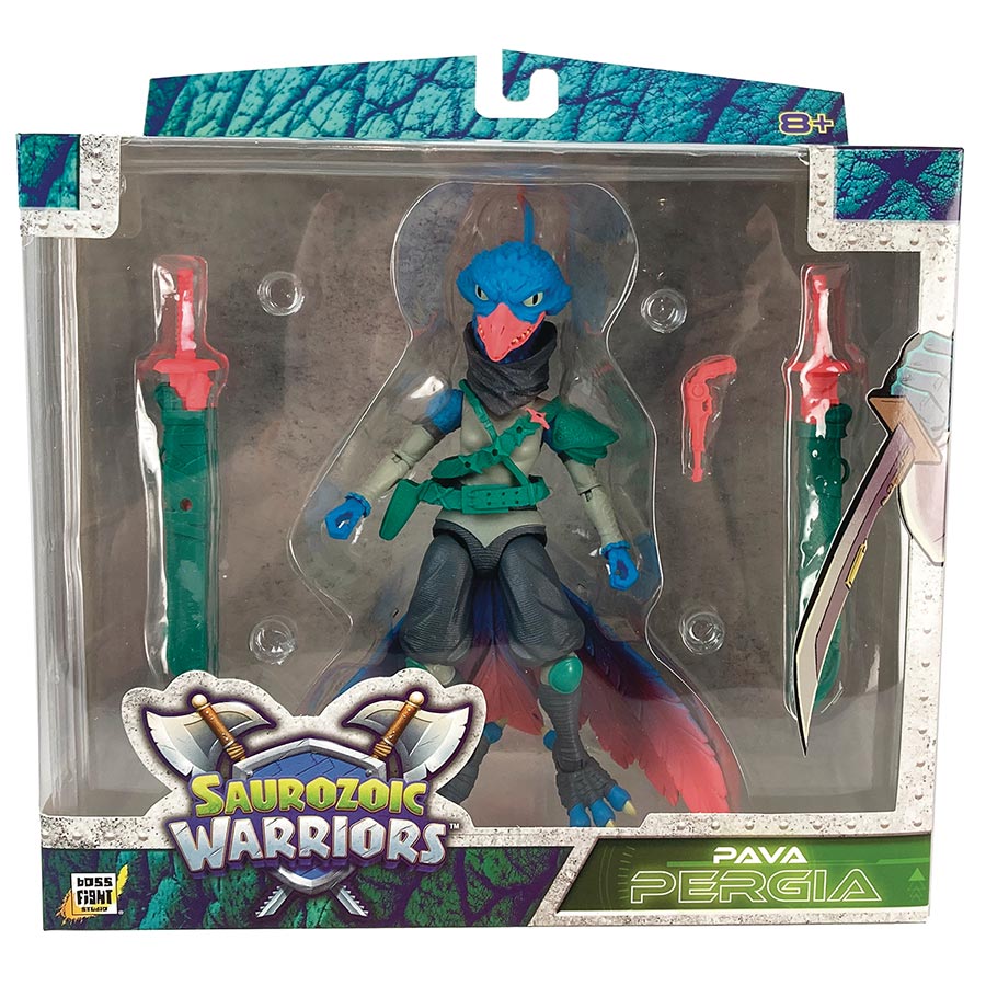 Saurozoic Warriors Wave 2 Action Figure - Pava Pergia Ninja Archaeopteryx