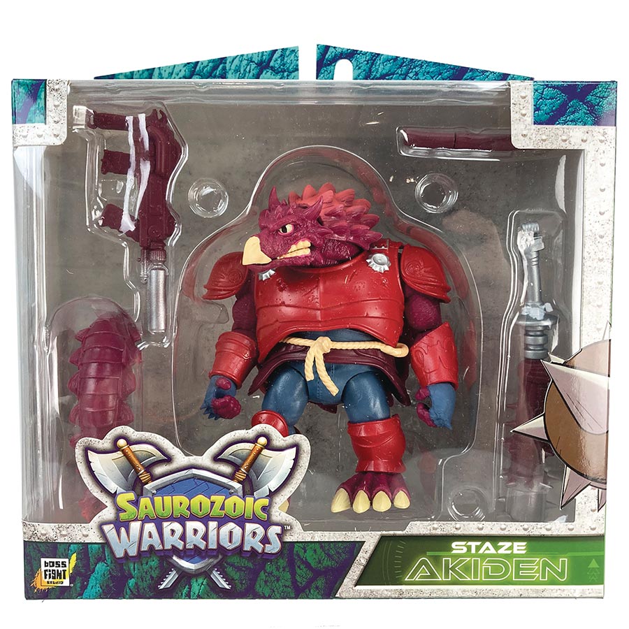 Saurozoic Warriors Wave 2 Action Figure - Staze Akiden Samurai Ankylosaur