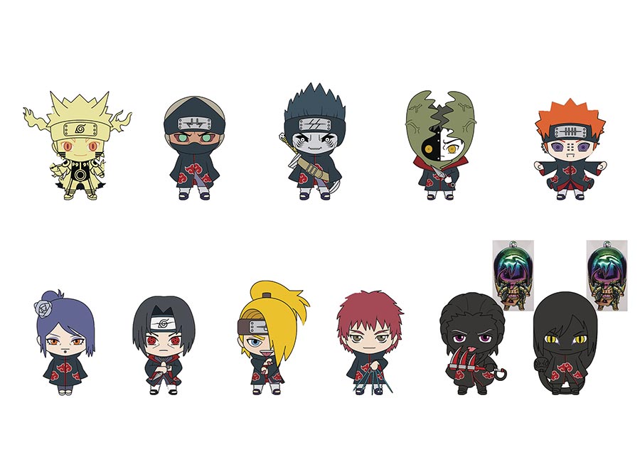 Naruto Shippuden 3D Bag Clip Series 7 Blind Mystery Box 24-Piece Display