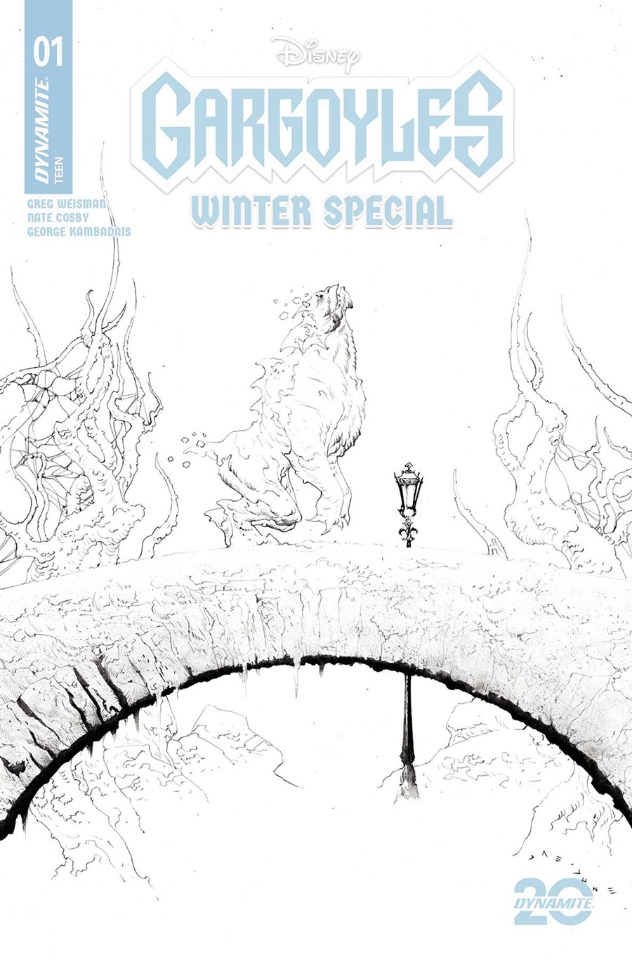 Gargoyles Winter Special #1 (One Shot) Cover E Incentive Jae Lee Line Art Cover