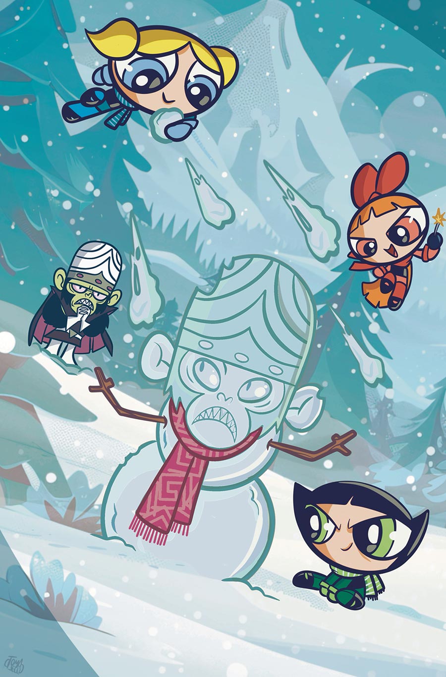 Powerpuff Girls Winter Snowdown Showdown #1 (One Shot) Cover D Incentive Francesco Tomaselli Virgin Cover