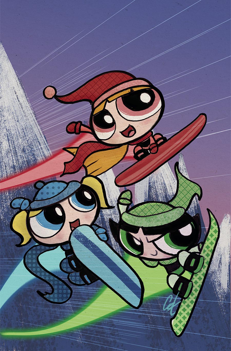 Powerpuff Girls Winter Snowdown Showdown #1 (One Shot) Cover E Incentive Cat Staggs Virgin Cover