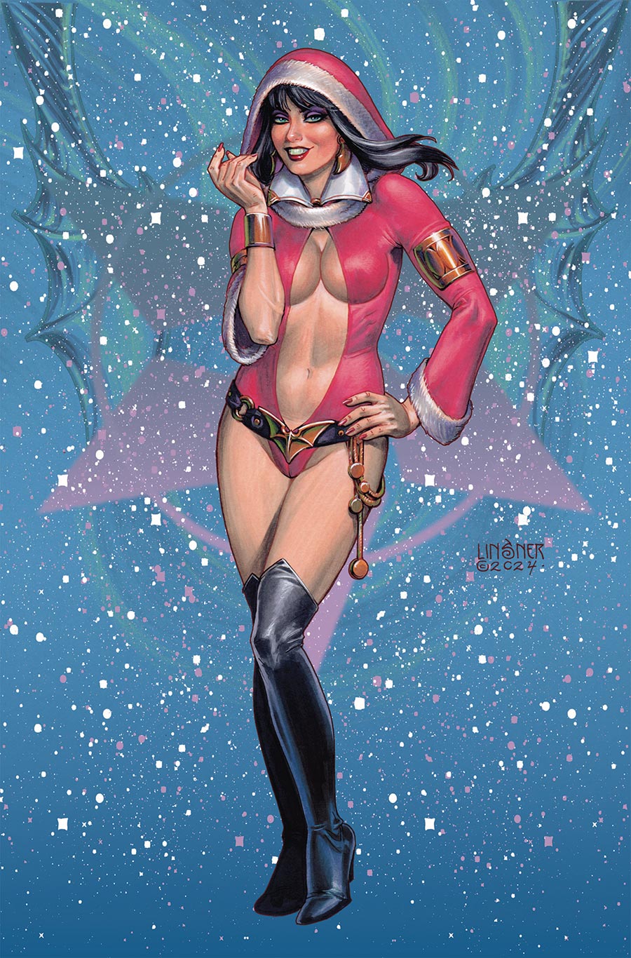 Vampirella Helliday 2024 Special #1 (One Shot) Cover I Incentive Joseph Michael Linsner Virgin Cover