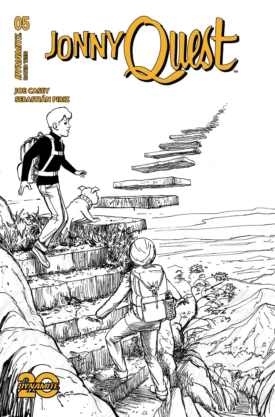 Jonny Quest Vol 2 #5 Cover F Incentive Richard Pace Line Art Cover