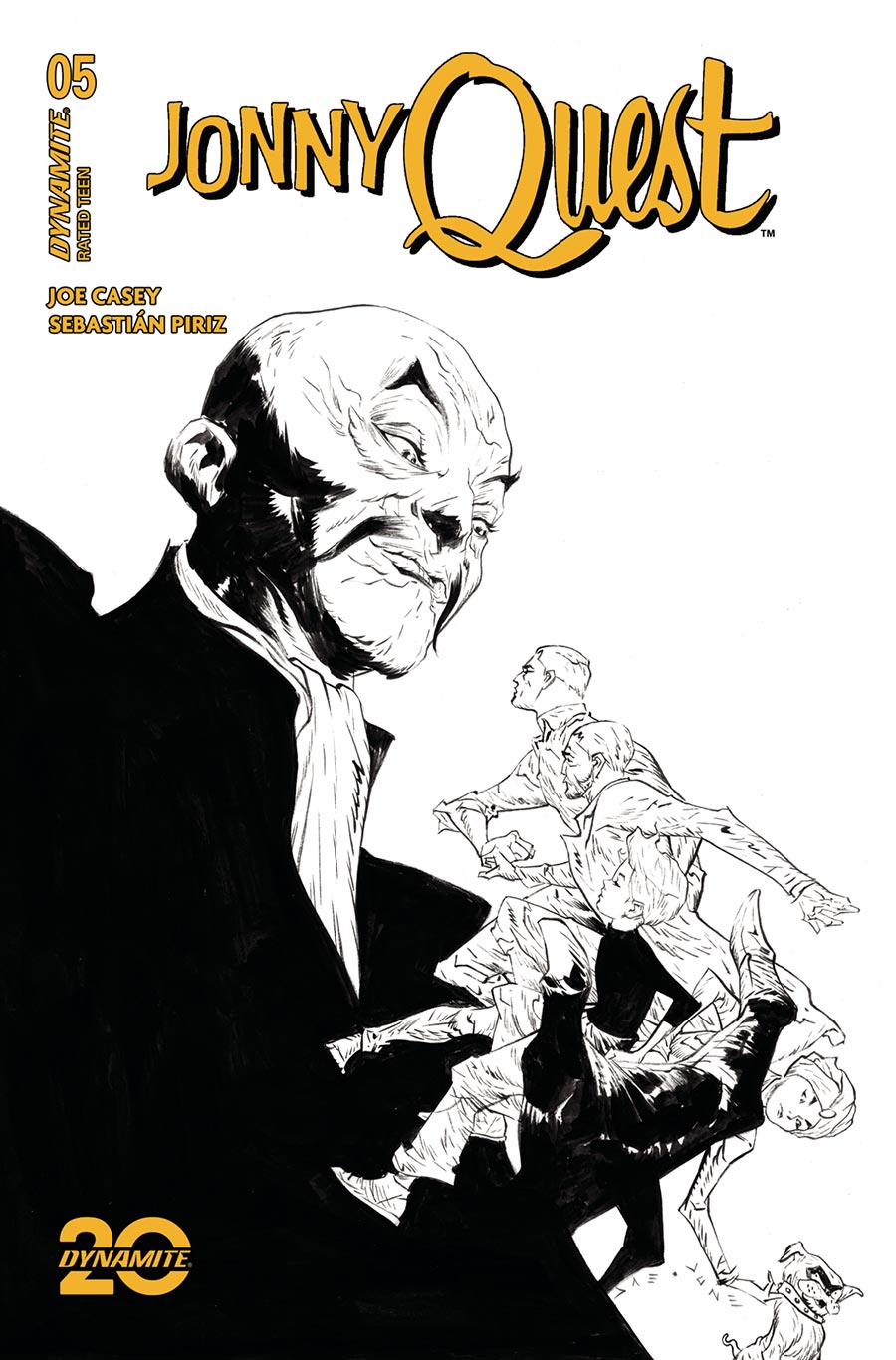 Jonny Quest Vol 2 #5 Cover H Incentive Jae Lee Line Art Cover