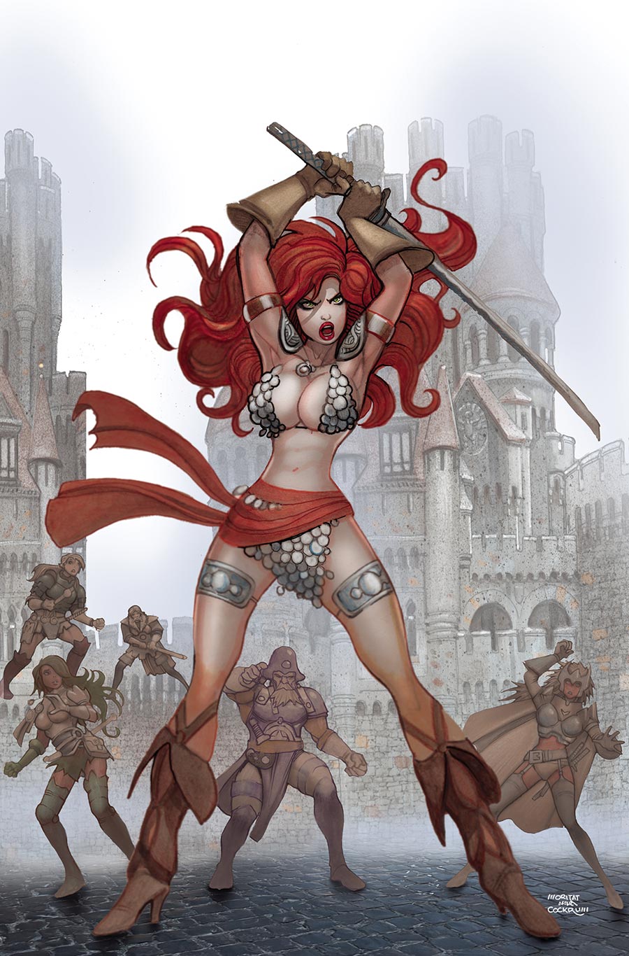 Red Sonja Death And The Devil #4 Cover J Incentive Moritat Virgin Cover