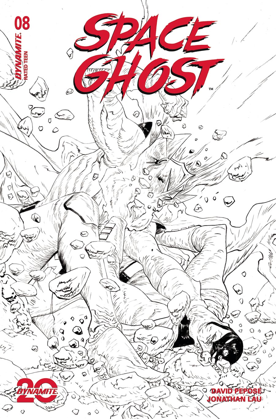 Space Ghost Vol 4 #8 Cover H Incentive Jae Lee Line Art Cover