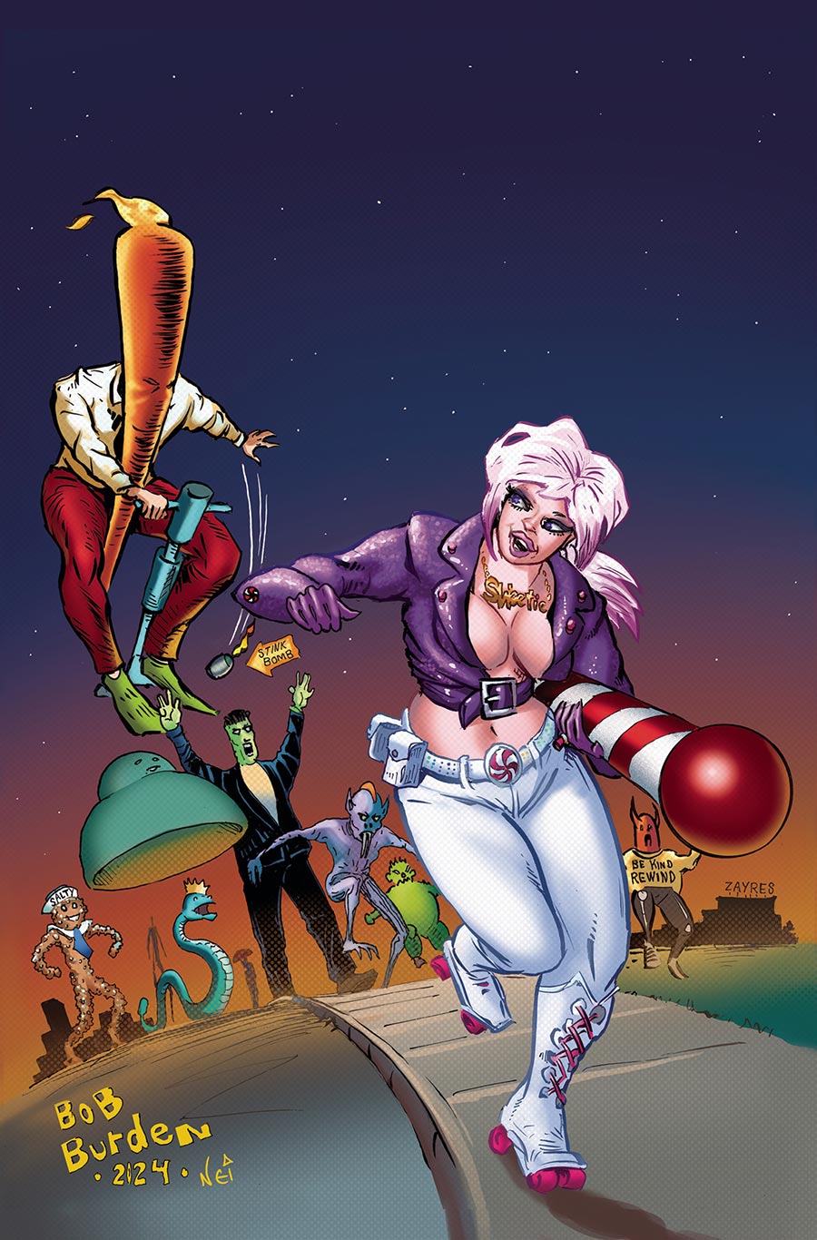 Sweetie Candy Vigilante Vol 2 #6 Cover G Incentive Bob Burden Virgin Cover