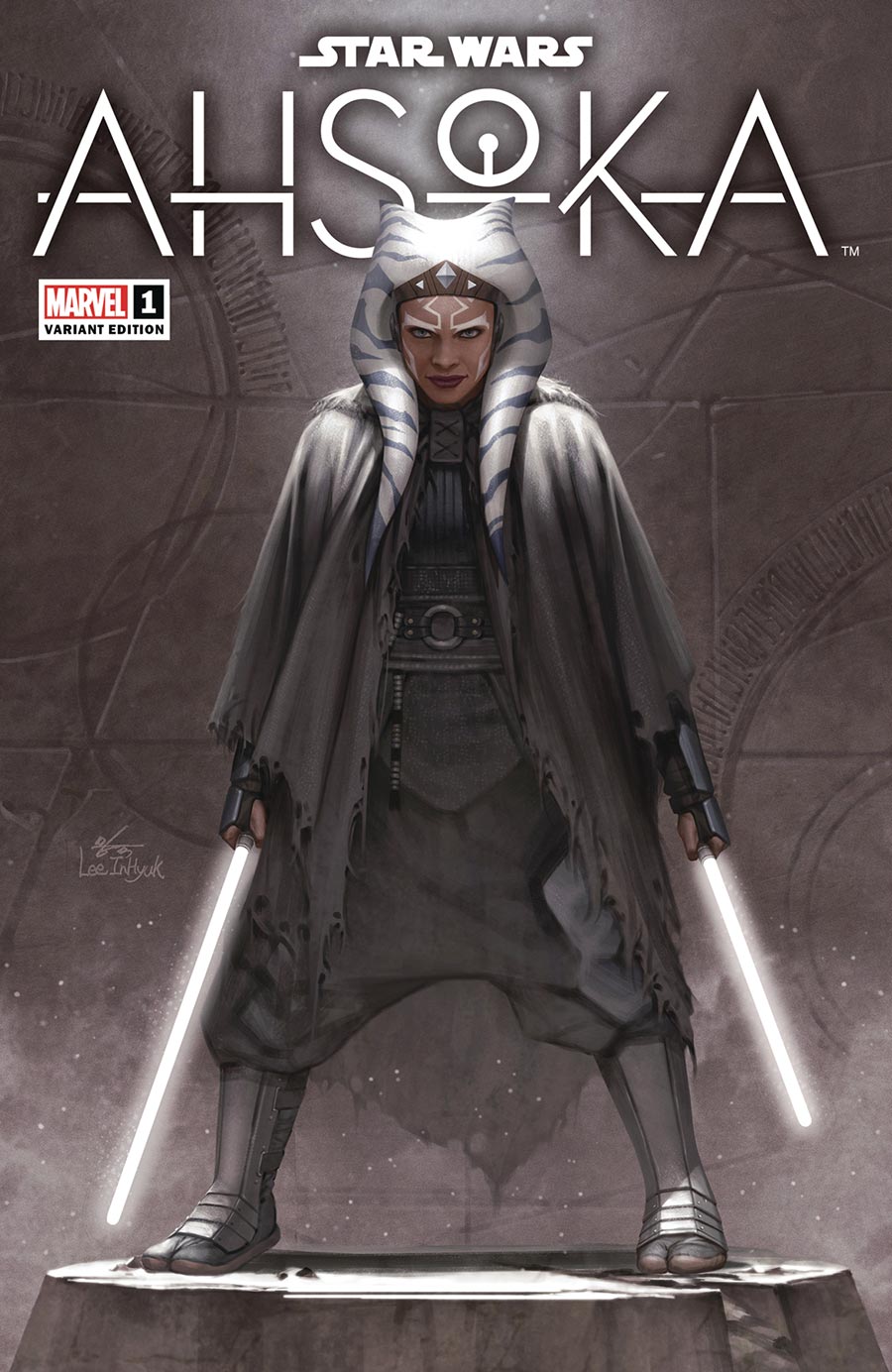 Star Wars Ahsoka #1 Cover O DF Comicxposure Exclusive Inhyuk Lee Variant Cover