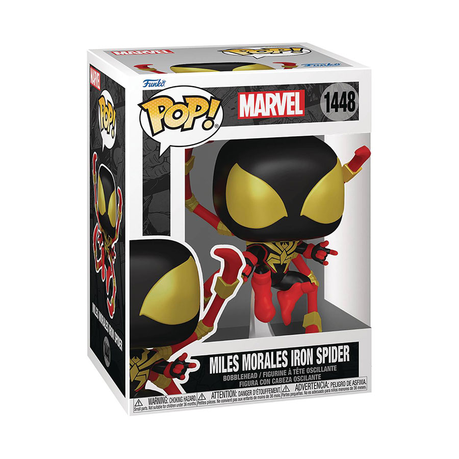 POP Marvel Miles Morales Iron Spider Vinyl Bobble Head